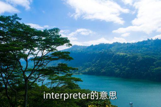 interpreter的意思