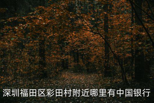 景洲大廈，福田區(qū)崗夏村附近有中國(guó)銀行嗎