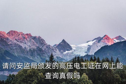 高壓電工證查詢，高壓電工證書(shū) 在哪個(gè)網(wǎng)站可以查詢急急急急
