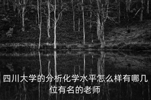 四川大學(xué)的分析化學(xué)水平怎么樣有哪幾位有名的老師