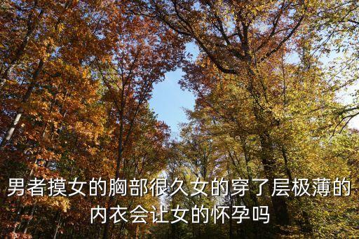 男者摸女的胸部很久女的穿了層極薄的內(nèi)衣會讓女的懷孕嗎