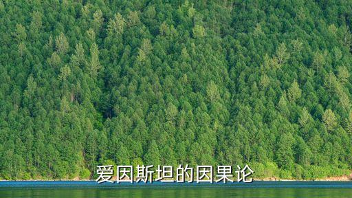 愛因斯坦的因果論