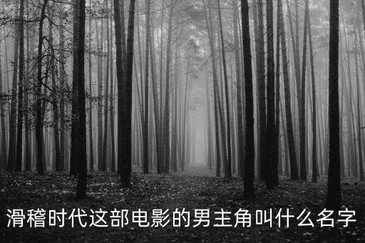滑稽時(shí)代這部電影的男主角叫什么名字