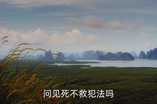 見死不救犯法嗎，見死不救也犯法嗎