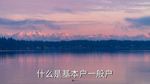 基本戶，公司里企業(yè)基本戶是什么