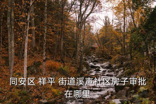 祥平街道,廈門同安祥平街道