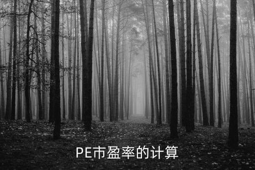 市盈率計算，市盈率的計算方法
