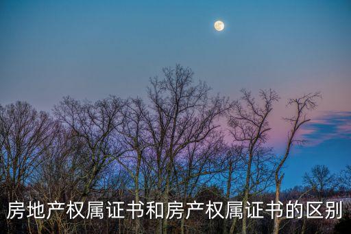 房地產(chǎn)權(quán)屬證書(shū)和房產(chǎn)權(quán)屬證書(shū)的區(qū)別