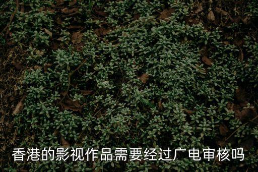 香港的影視作品需要經(jīng)過廣電審核嗎