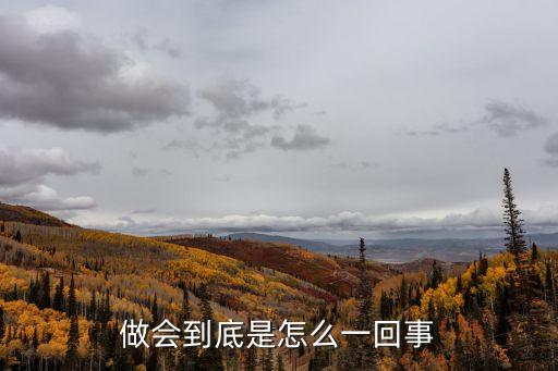 做會到底是怎么一回事