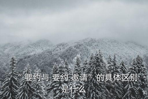 要約和要約邀請