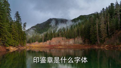 印鑒章，印鑒章是什么字體