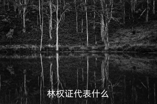 林權(quán)證，林權(quán)證辦理條件