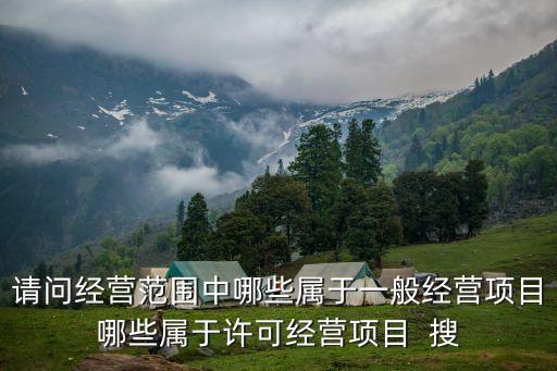 請(qǐng)問(wèn)經(jīng)營(yíng)范圍中哪些屬于一般經(jīng)營(yíng)項(xiàng)目哪些屬于許可經(jīng)營(yíng)項(xiàng)目  搜