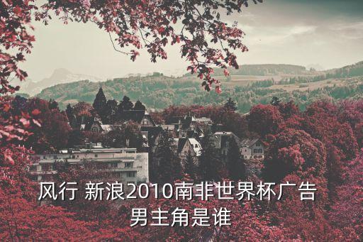 風行 新浪2010南非世界杯廣告 男主角是誰