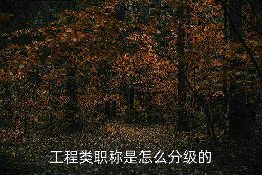 工程類職稱是怎么分級(jí)的