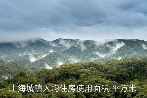 上海人均住房面積，上海人平均住房面積是多少
