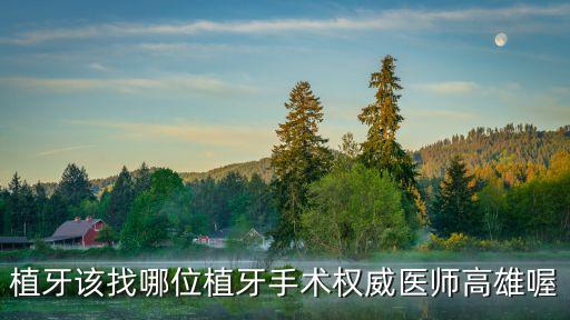 周安平，植牙該找哪位植牙手術(shù)權(quán)威醫(yī)師高雄喔