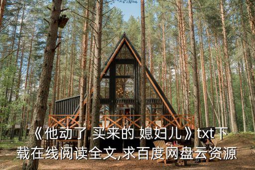 《他動(dòng)了 買來(lái)的 媳婦兒》txt下載在線閱讀全文,求百度網(wǎng)盤(pán)云資源