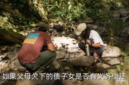 父?jìng)畠?，父母的債?wù)子女償還嗎