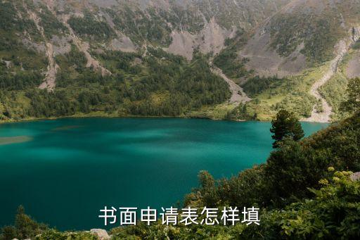 申請表怎么寫，個人申請表怎樣寫