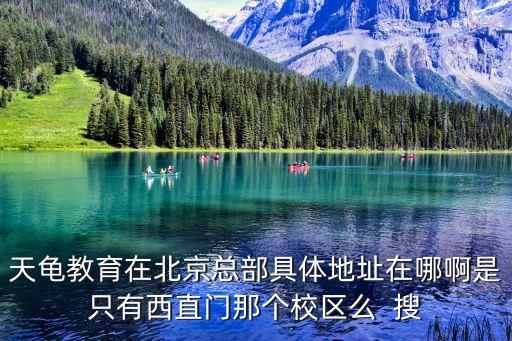 天龜教育，天龜教育在北京總部具體地址在哪啊是只有西直門那個校區(qū)么  搜