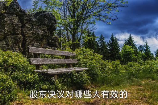 股東決定，股東決議對(duì)哪些人有效的