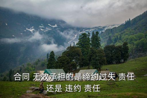 無(wú)效合同約定的違約責(zé)任,合同無(wú)效的違約責(zé)任條款