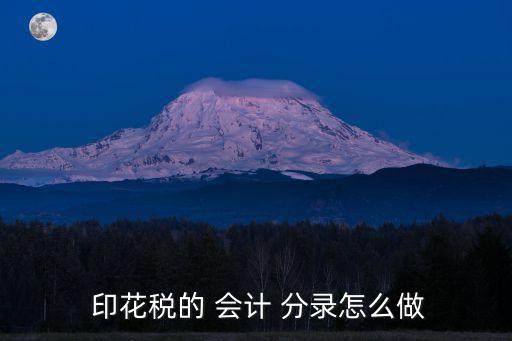  印花稅的 會(huì)計(jì) 分錄怎么做
