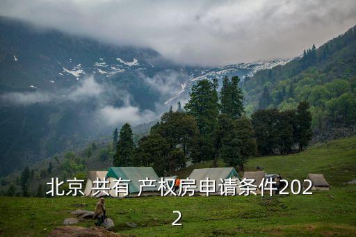 北京共有產(chǎn)權(quán)住房