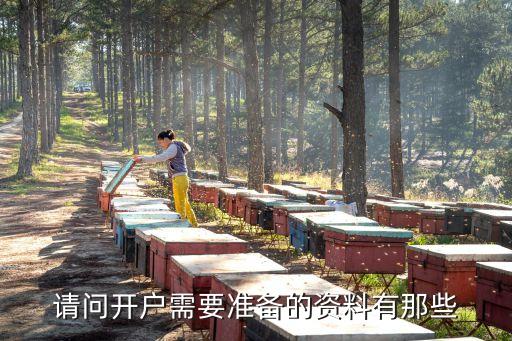 請問開戶需要準備的資料有那些