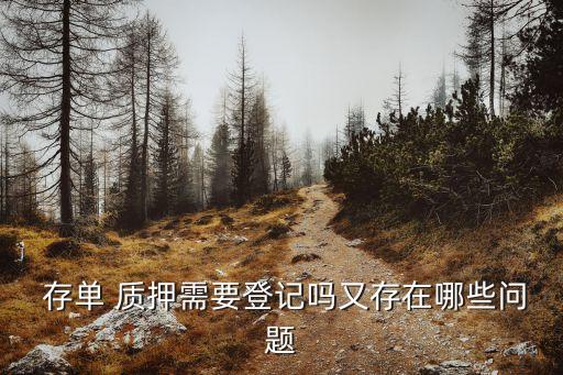 存單質(zhì)押