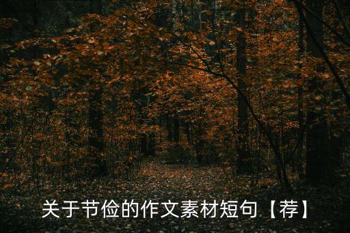 三節(jié)約