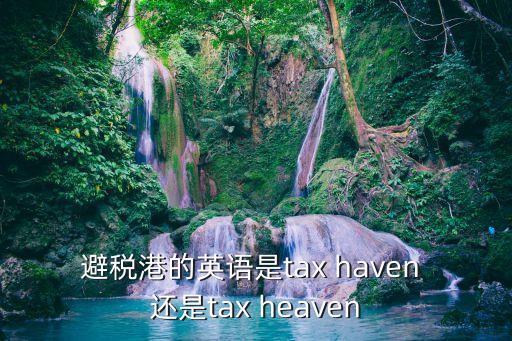 避稅港的英語是tax haven 還是tax heaven