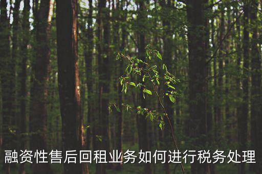 融資性售后回租，融資性租賃和融資性售后回租的區(qū)別