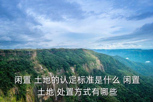  閑置 土地的認(rèn)定標(biāo)準(zhǔn)是什么 閑置 土地 處置方式有哪些