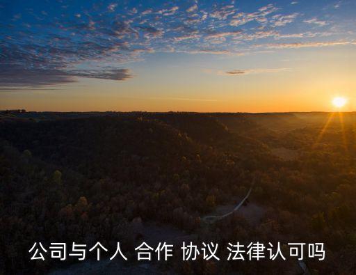 公司與個(gè)人 合作 協(xié)議 法律認(rèn)可嗎