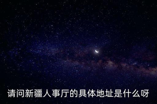 新疆人事廳，請(qǐng)問(wèn)新疆人事廳的具體地址是什么呀