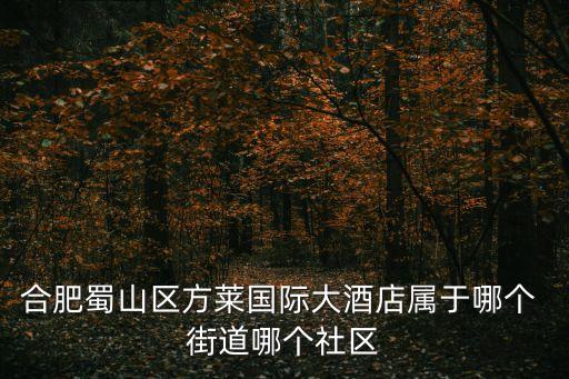 荷葉地街道,合肥市蜀山區(qū)荷葉地街道