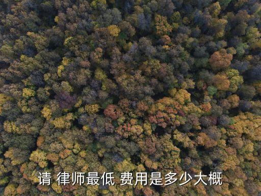 找個律師費用多少錢,車禍找律師費用多少