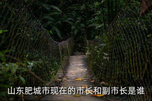 山東肥城市現(xiàn)在的市長和副市長是誰
