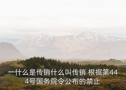 禁止傳銷條例，急急誰知道什么時候?qū)嵤┲x謝