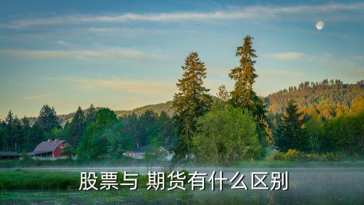  股票與 期貨有什么區(qū)別