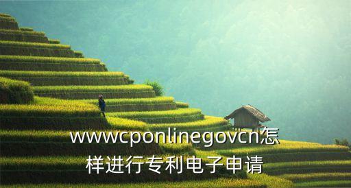 wwwcponlinegovcn怎樣進(jìn)行專利電子申請(qǐng)