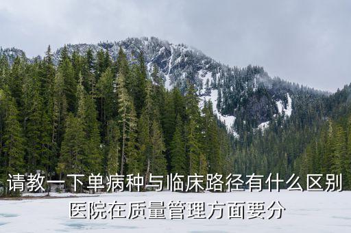 單病種，什么是單病種單病種是指哪些