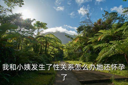 我的小阿姨，我和小姨發(fā)生了性關(guān)系怎么辦她還懷孕了