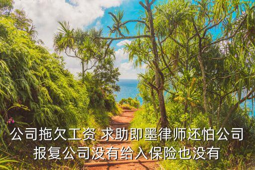 公司拖欠工資 求助即墨律師還怕公司報復(fù)公司沒有給入保險也沒有