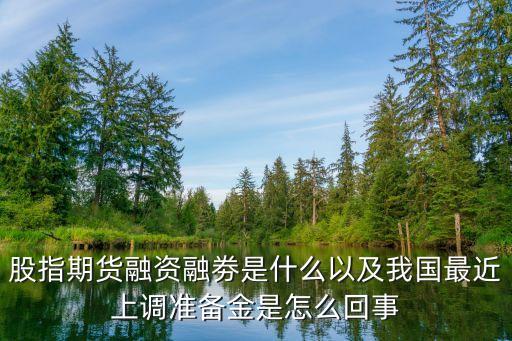 期貨融資，什么是股指期貨什么是融資融券