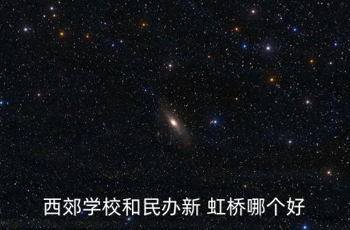 西郊學校和民辦新 虹橋哪個好