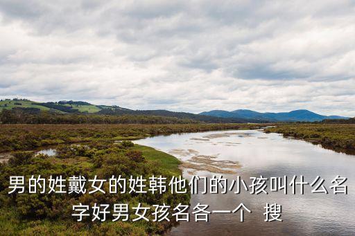 男的姓戴女的姓韓他們的小孩叫什么名字好男女孩名各一個  搜